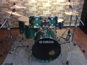 야마하 메이플 커스텀 녹색 드럼